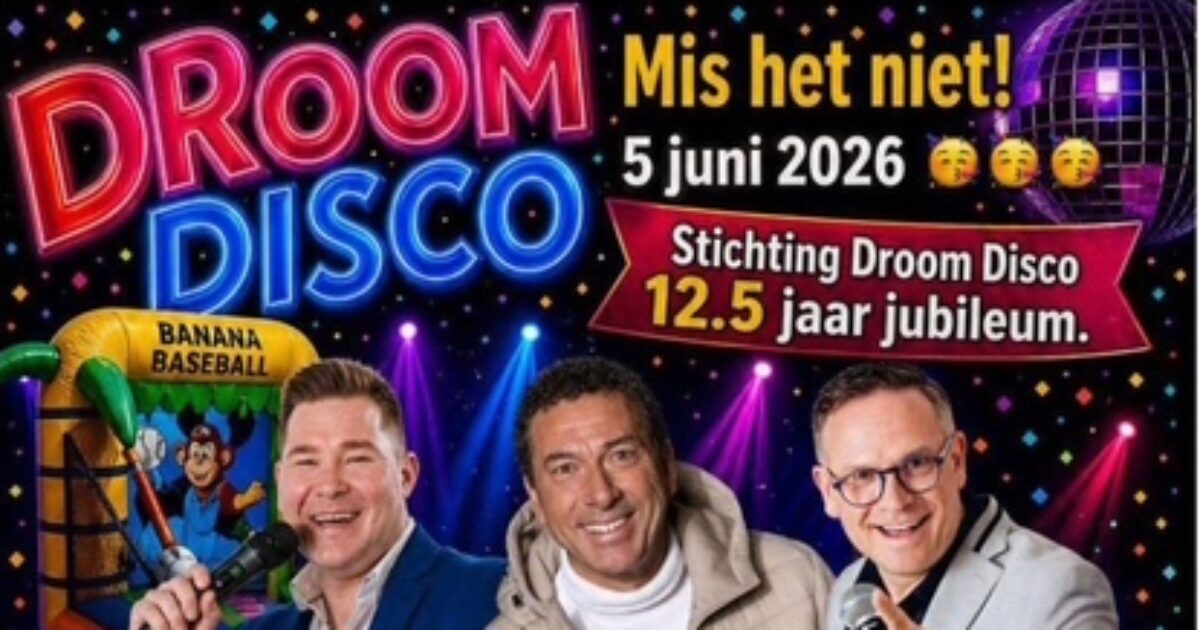 Droom Disco viert 12,5-jarig jubileum
