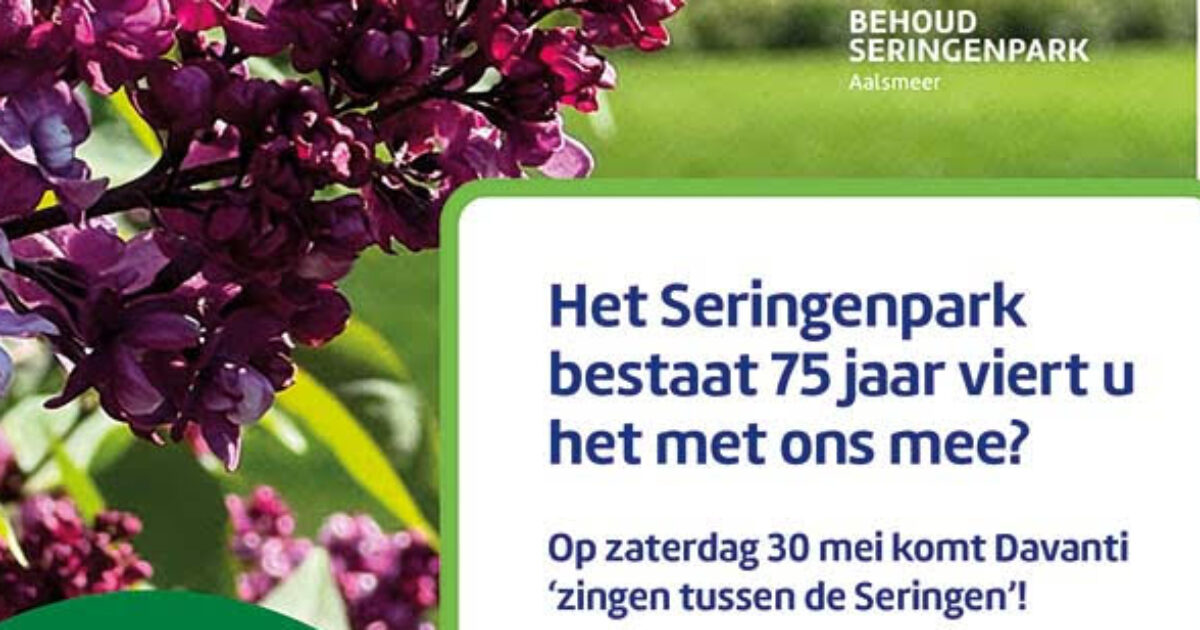 Davanti: ‘Zingen tussen de seringen’