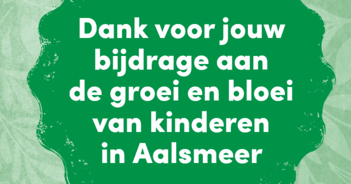 Aalsmeer bedankt pedagogisch professionals met bloembollen